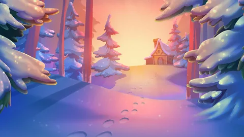 Xmas Drop için özgün tanıtım görseli: slot oyunu düzenini soyut geometrik desenle gösterir.
